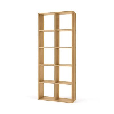 【新古品】スタッキングシェルフセット・５段×２列・オーク材