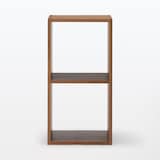 【新古品】スタッキングシェルフ・２段・ウォールナット材