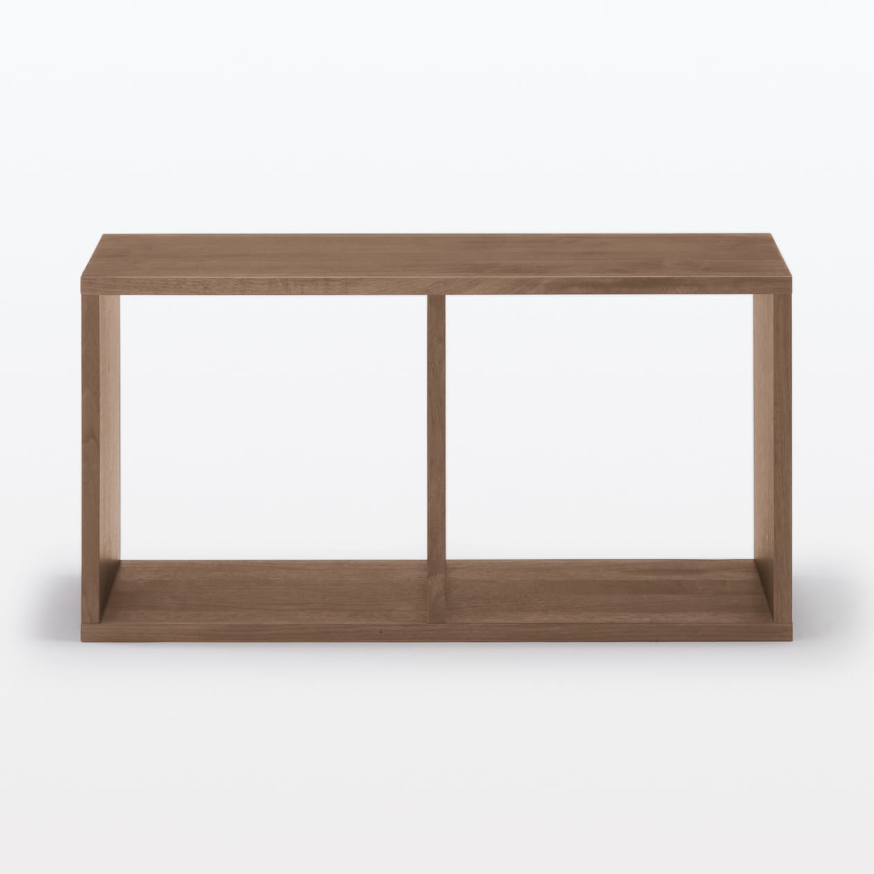 【新古品】スタッキングシェルフ・２段・ウォールナット材