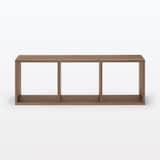 【新古品】スタッキングシェルフ・３段・ウォールナット材