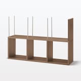 【新古品】スタッキングシェルフ・追加３段・ウォールナット材