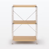 【新古品】ステンレスユニットシェルフ　オーク材棚セット　小