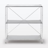 【新古品】ステンレスユニットシェルフ　ステンレス棚セット　ワイド　小