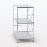 【新古品】ステンレスユニットシェルフ　ステンレス棚セット　ワイド　小