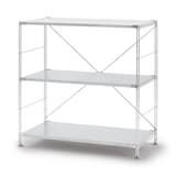 【新古品】ステンレスユニットシェルフ　ステンレス棚セット　ワイド　小