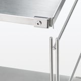 【新古品】ステンレスユニットシェルフ　ステンレス棚セット　ワイド　大