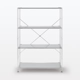 【新古品】ステンレスユニットシェルフ　ステンレス棚セット　ワイド　中