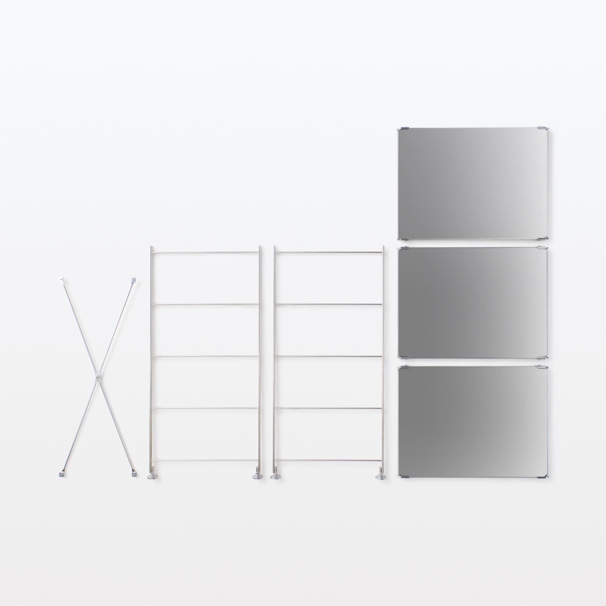 新古品】ステンレスユニットシェルフ ステンレス棚セット 小 | 無印良品