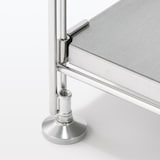 【新古品】ステンレスユニットシェルフ　ステンレス棚セット　大