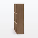 【新古品】スタッキングシェルフセット・３段×２列・ウォールナット材