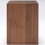 【新古品】スタッキングチェスト・引出し・２段／ウォールナット材突板