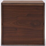 【新古品】スタッキングチェスト・引出し・２段／ウォールナット材突板