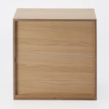 【新古品】スタッキングチェスト・引出し・４個／オーク材突板