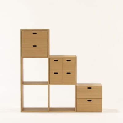 新古品】スタッキングチェスト・引出し・4個／オーク材突板 | 無印良品
