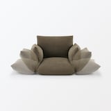 【新古品】リクライニング　フロアソファ　１シーター　ブラウン