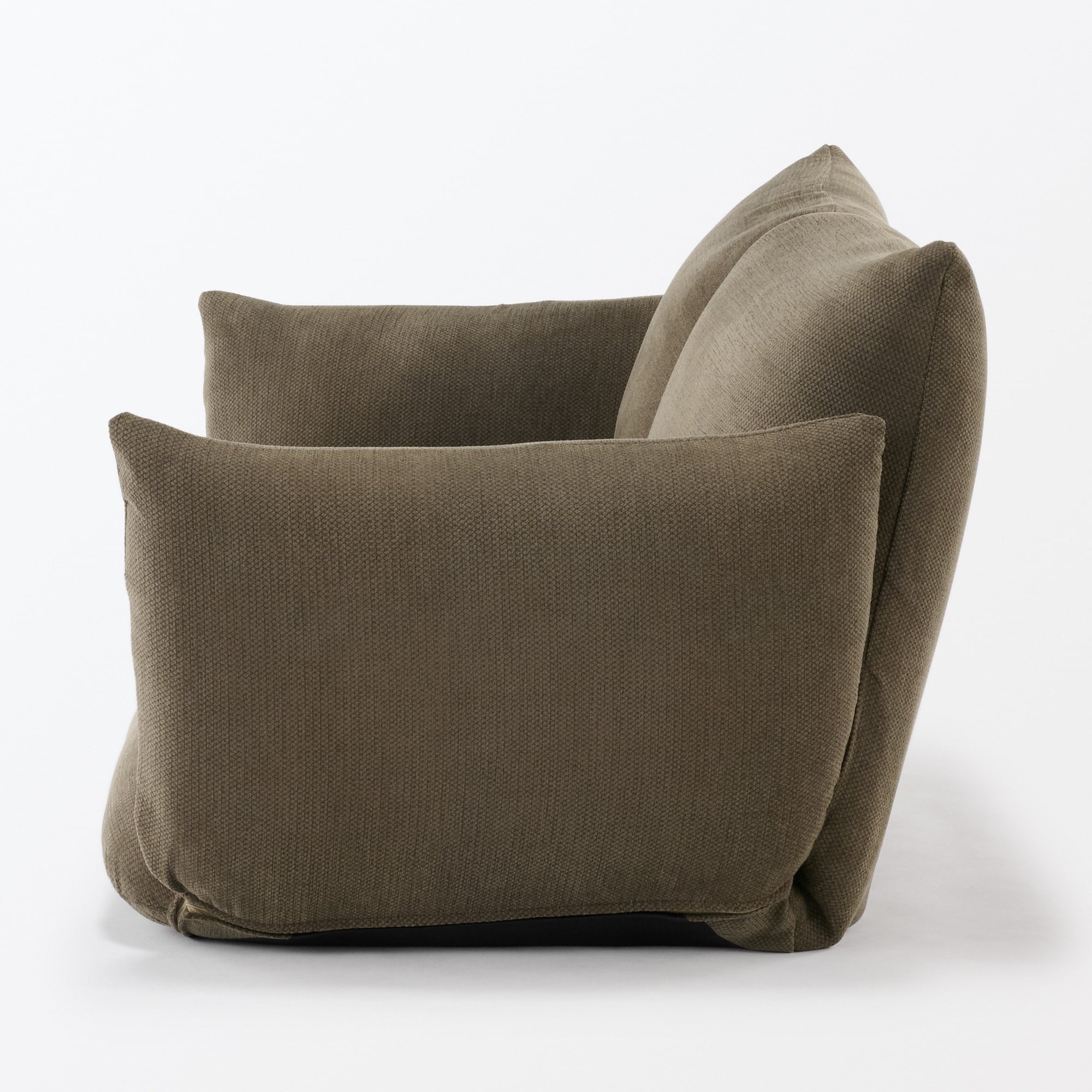 【新古品】リクライニング　フロアソファ　２シーター　ブラウン