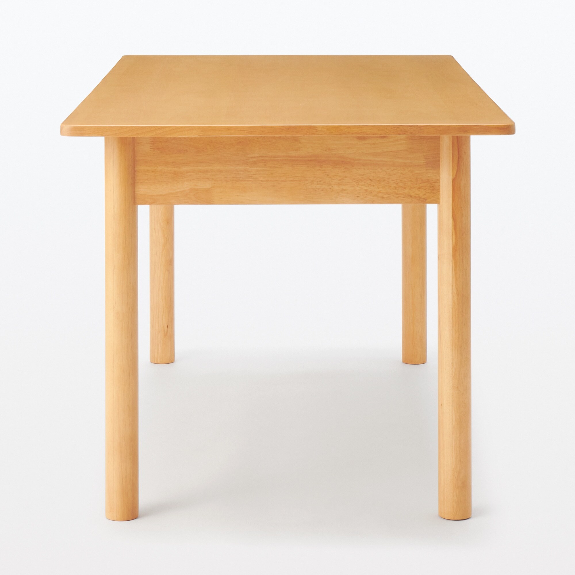 無印良品　木製テーブル 80×80cm オーク 無印良品 木製テーブル（引出付）／オーク材／幅80cm