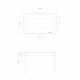 【新古品】木製テーブル　１２０×７０ｃｍ　メラミン天板