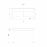 【新古品】木製テーブル　１２０×５５ｃｍ