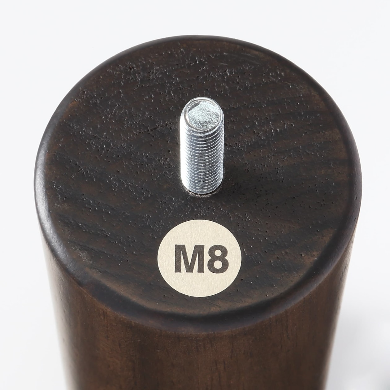 【新古品】木製脚　１２ｃｍ　ブラウン（Ｍ８）