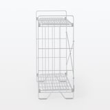 【新古品】中でも外でも使えるワイヤーラック　２段