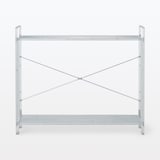 【新古品】中でも外でも使えるワイヤーラック　２段