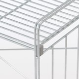 【新古品】中でも外でも使えるワイヤーラック　２段