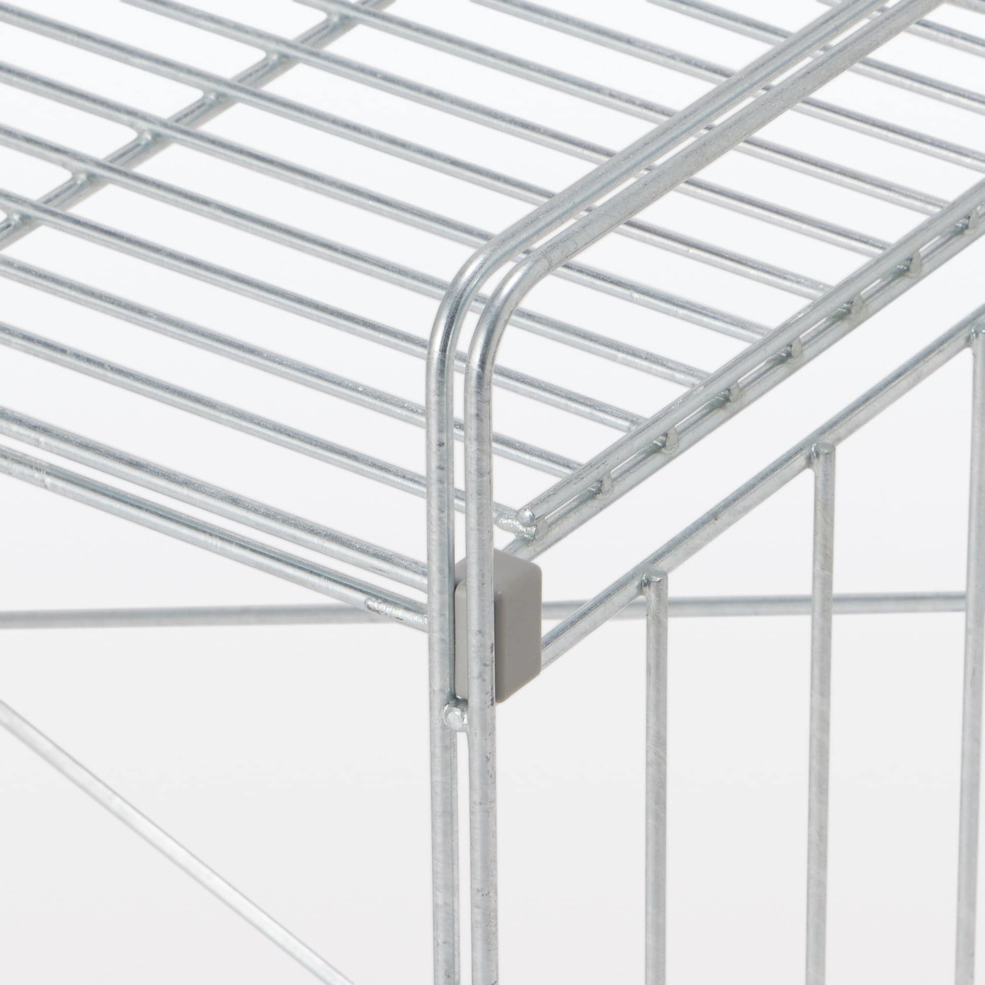 【新古品】中でも外でも使えるワイヤーラック　３段