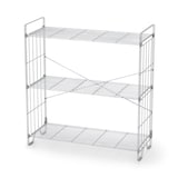 【新古品】中でも外でも使えるワイヤーラック　３段