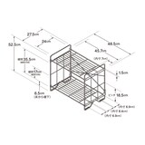 【新古品】中でも外でも使えるワイヤーラック　ミニ