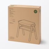 【新古品】再生ポリエステル混　木製スタッキングスツール　グリーン