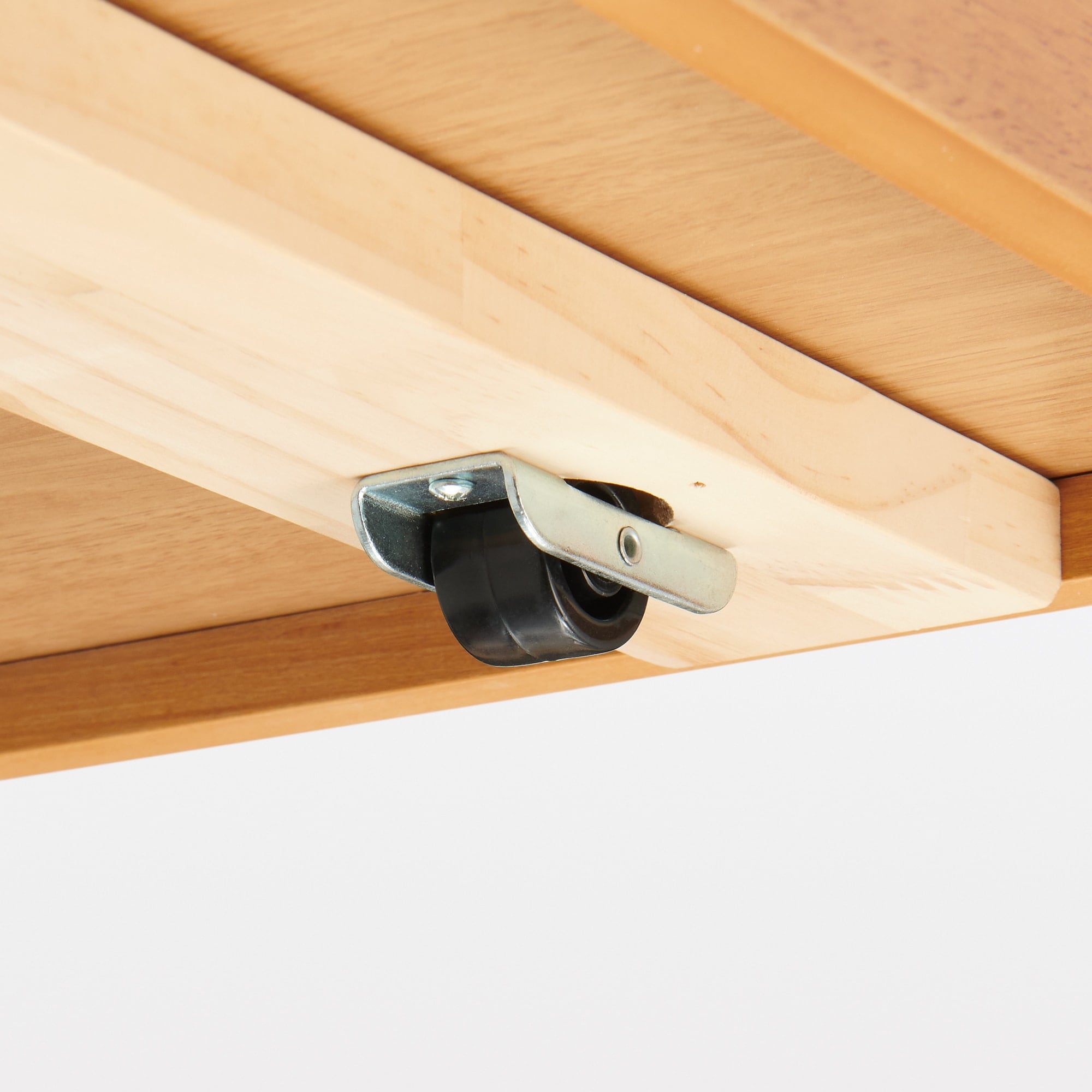 【新古品】木製ベッド用下収納ボックス仕切り付き