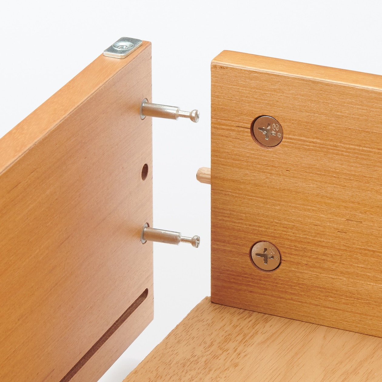 【新古品】木製ベッド用下収納ボックス仕切り付き