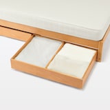 【新古品】木製ベッド用下収納ボックス仕切り付き