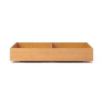【新古品】木製ベッド用下収納ボックス仕切り付き