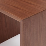 【新古品】コの字の家具　積層合板　ウォールナット材　幅３５ｃｍ