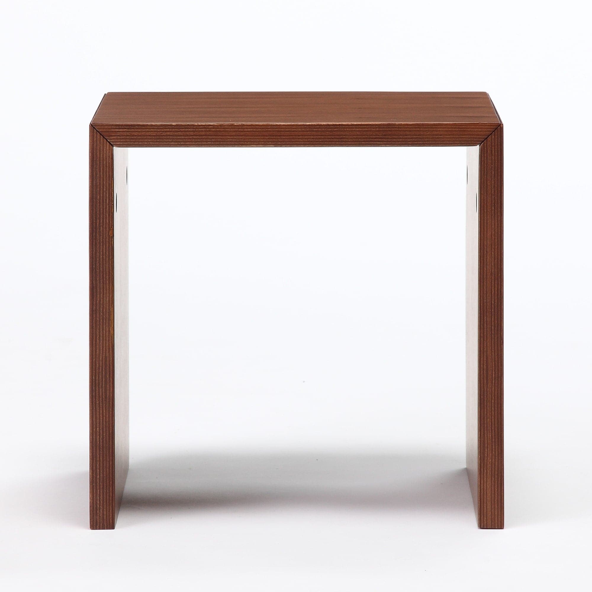 【新古品】コの字の家具　積層合板　ウォールナット材　幅３５ｃｍ