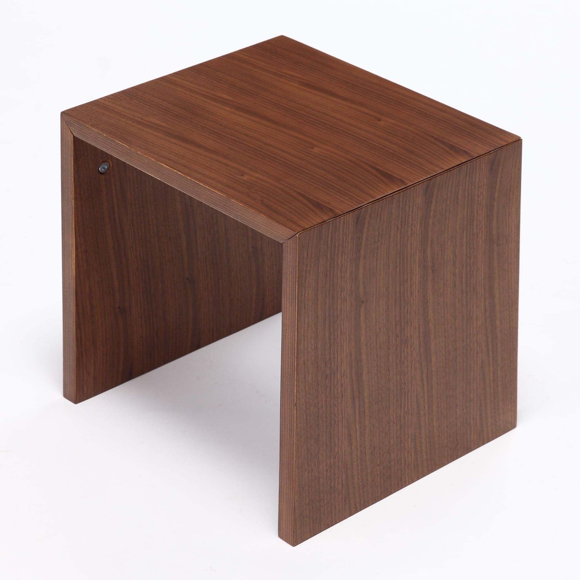 【新古品】コの字の家具　積層合板　ウォールナット材　幅３５ｃｍ