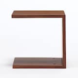 【新古品】コの字の家具　積層合板　ウォールナット材　幅３５ｃｍ