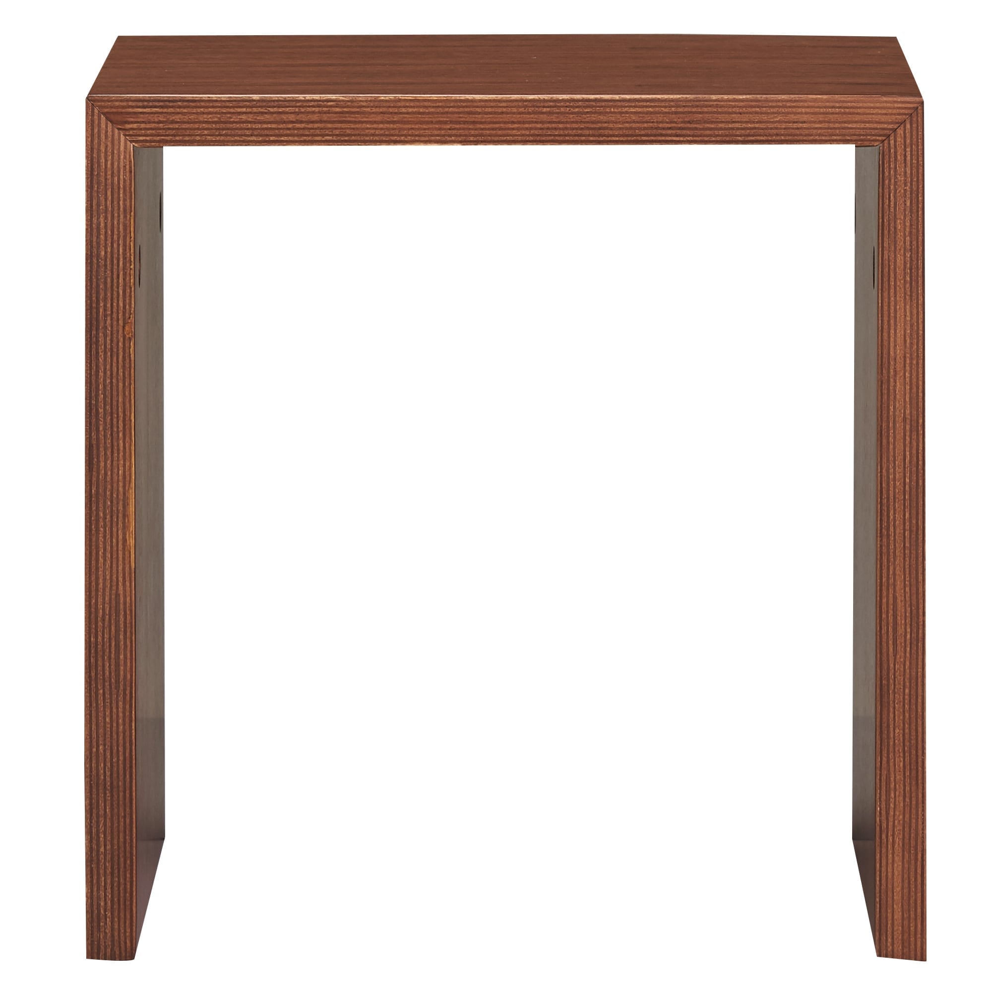 【新古品】コの字の家具　積層合板　ウォールナット材　幅３５ｃｍ