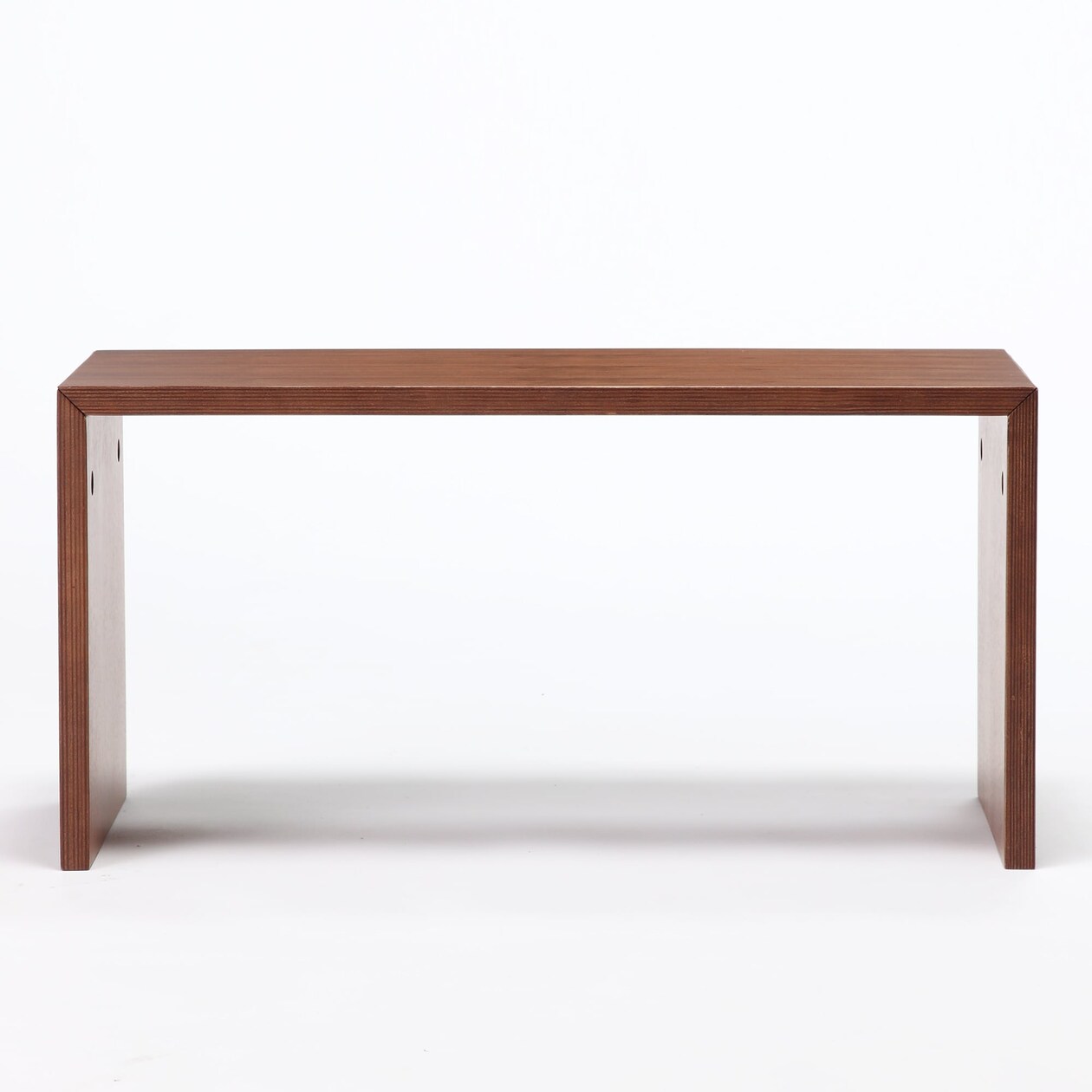 【新古品】コの字の家具　積層合板　ウォールナット材　幅７０ｃｍ