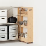 【新古品】竹材　スリムワゴン