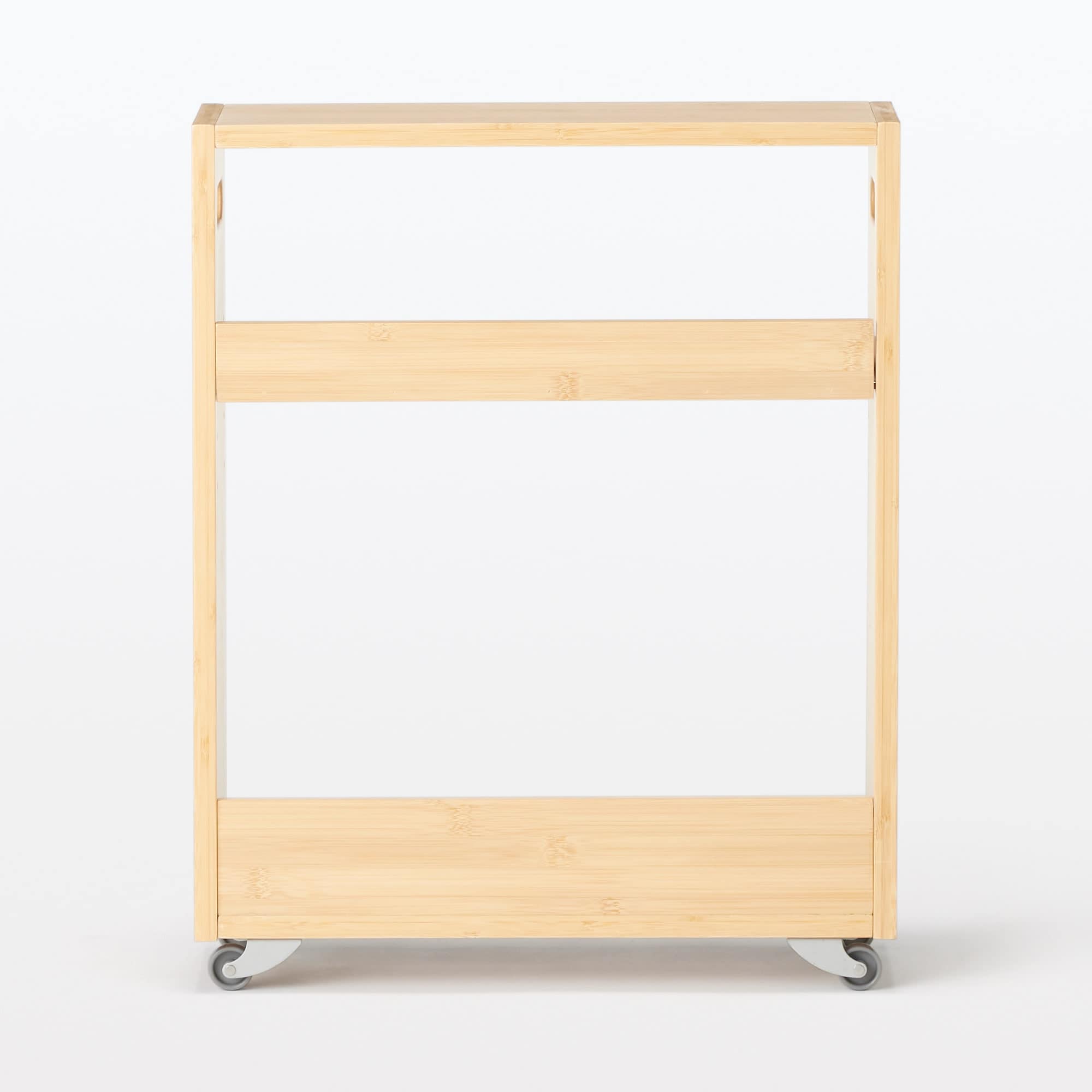新古品】竹材 スリムワゴン | 無印良品