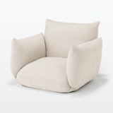 【新古品】リクライニング　フロアソファ　１シーター　ベージュ