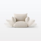 【新古品】リクライニング　フロアソファ　１シーター　ベージュ