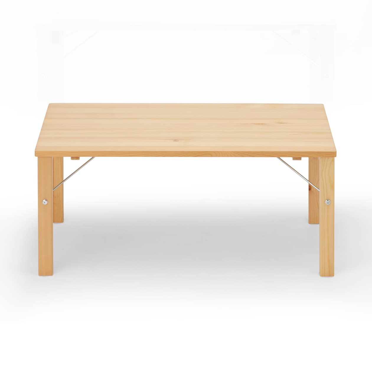 【新古品】パイン材ローテーブル・折りたたみ式