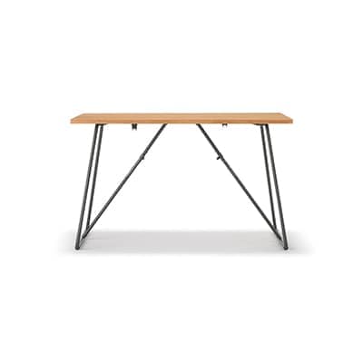 【新古品】木製折りたたみテーブル　オーク材突板　幅１２０ｃｍ