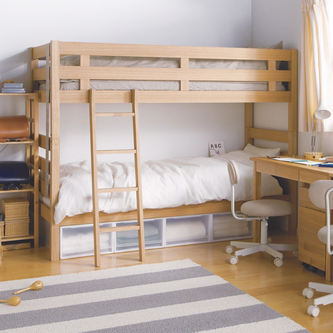 新古品】木製2段ベッド | 無印良品