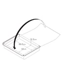 【新古品】【２点セット】ベッドフレーム用帆布バスケット　小