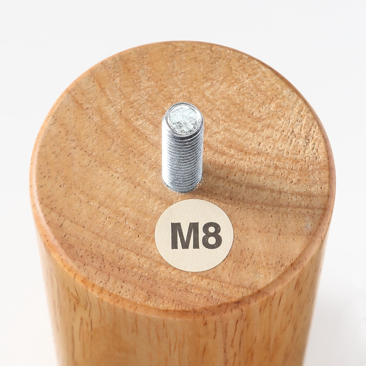 【新古品】木製脚・１２ｃｍ／ナチュラル（Ｍ８）